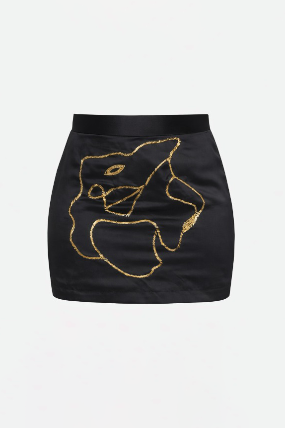 Éclat Beaded Mini Skirt